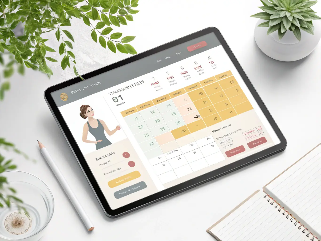 A calendar interface showing the scheduling of daily wellness check-in calls for a senior, emphasizing the ease of setting up a routine.